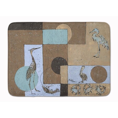 Jensendistributionservices Blue Heron Machine Washable Memory Foam Mat MI2552188